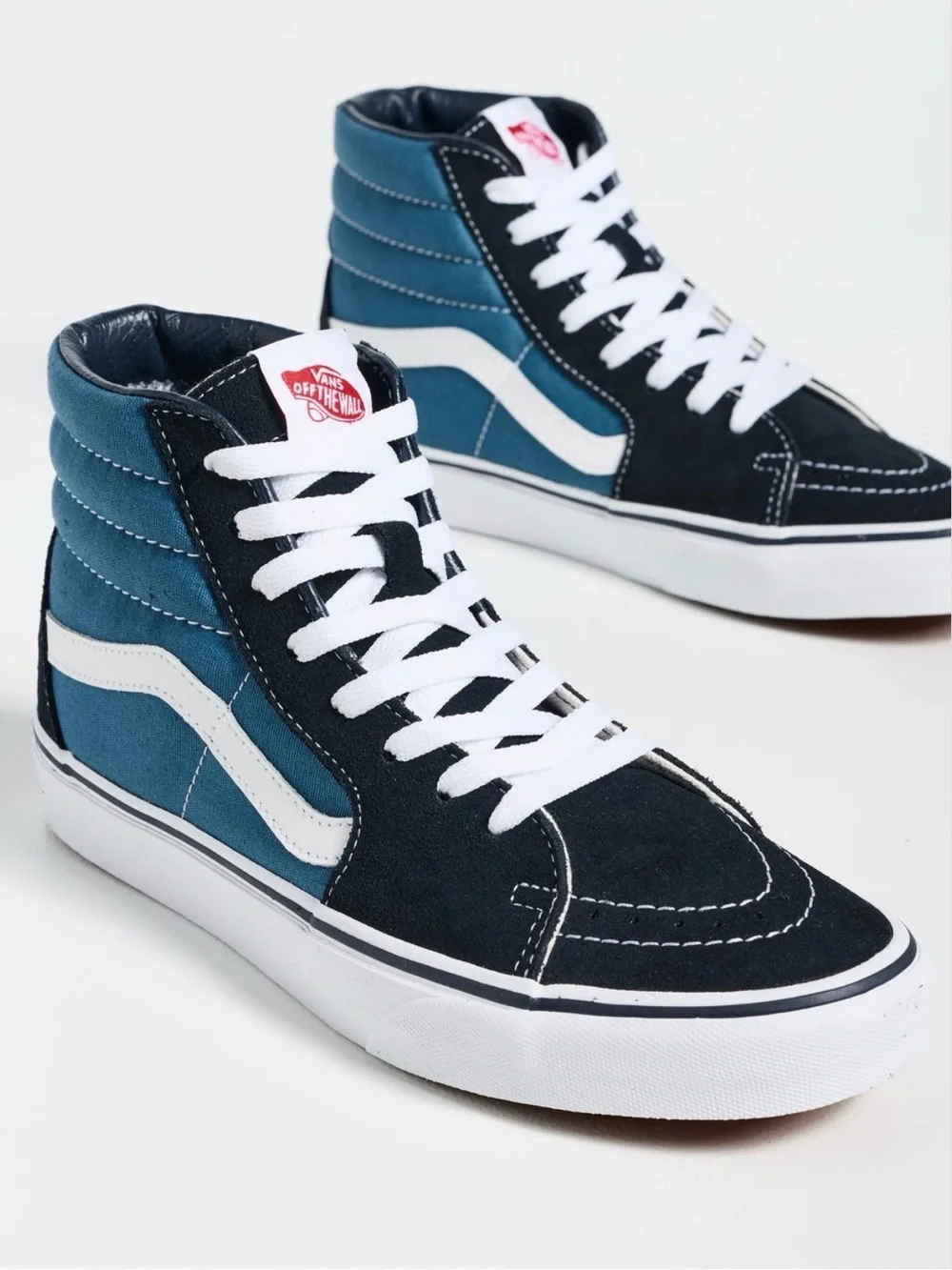 Vans Sk8-Hi Men's High-Top Sneakers in Navy, Black & White Unisex